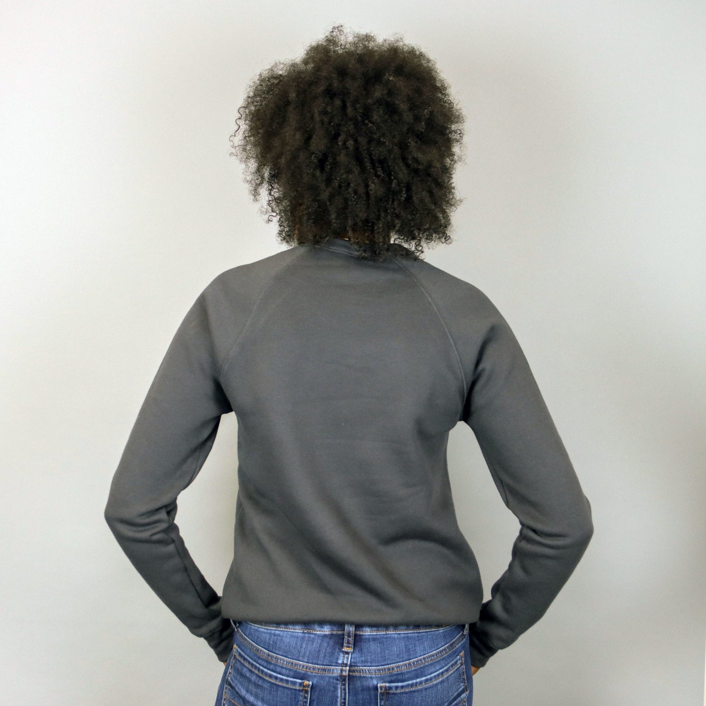 Unisex Africa Crewneck Sweatshirt Black & Dark Grey
