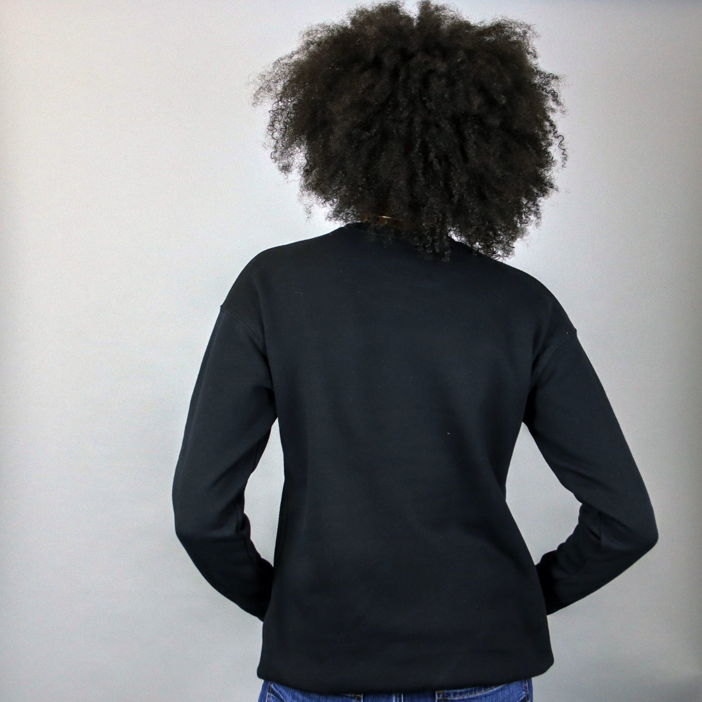 Unisex Africa Black & Gold Crewneck Sweatshirt