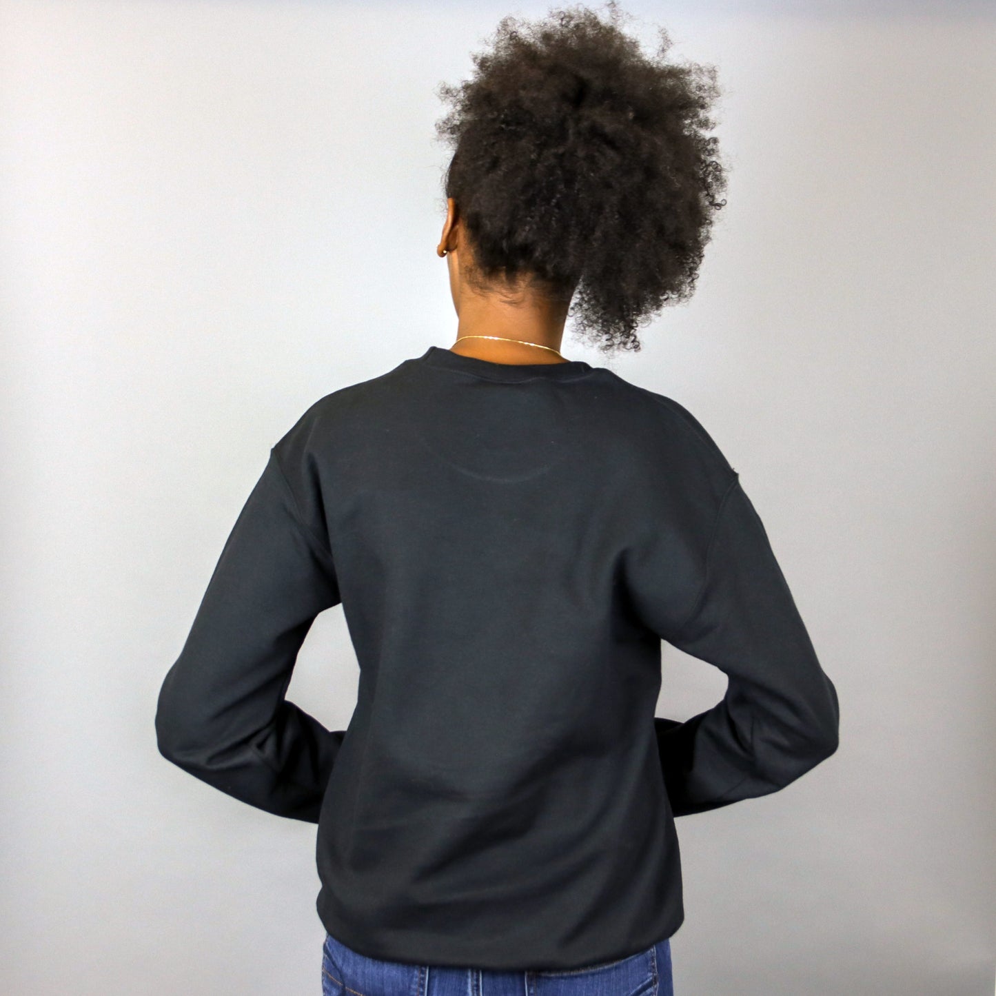 Unisex Africa in Brooklyn Black & Gold Crewneck Sweatshirt