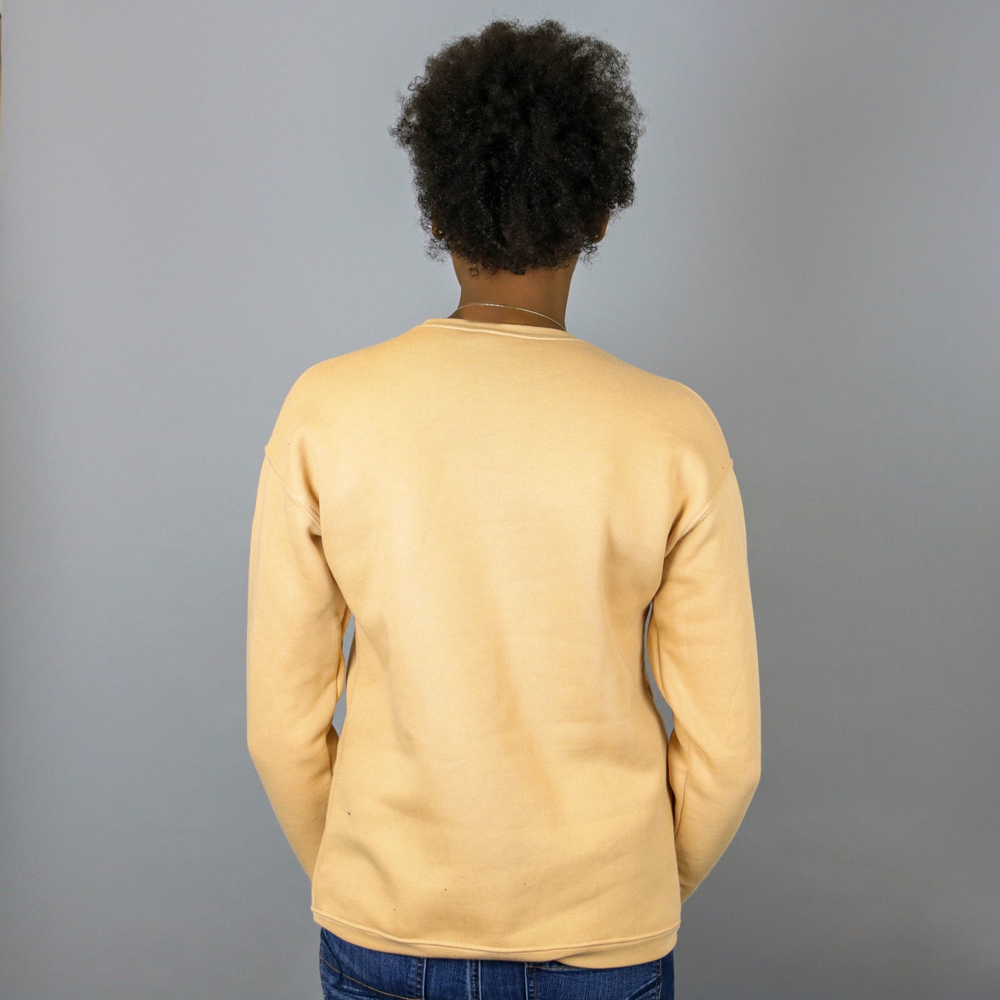Unisex Africa Black & Sand Crewneck Sweatshirt