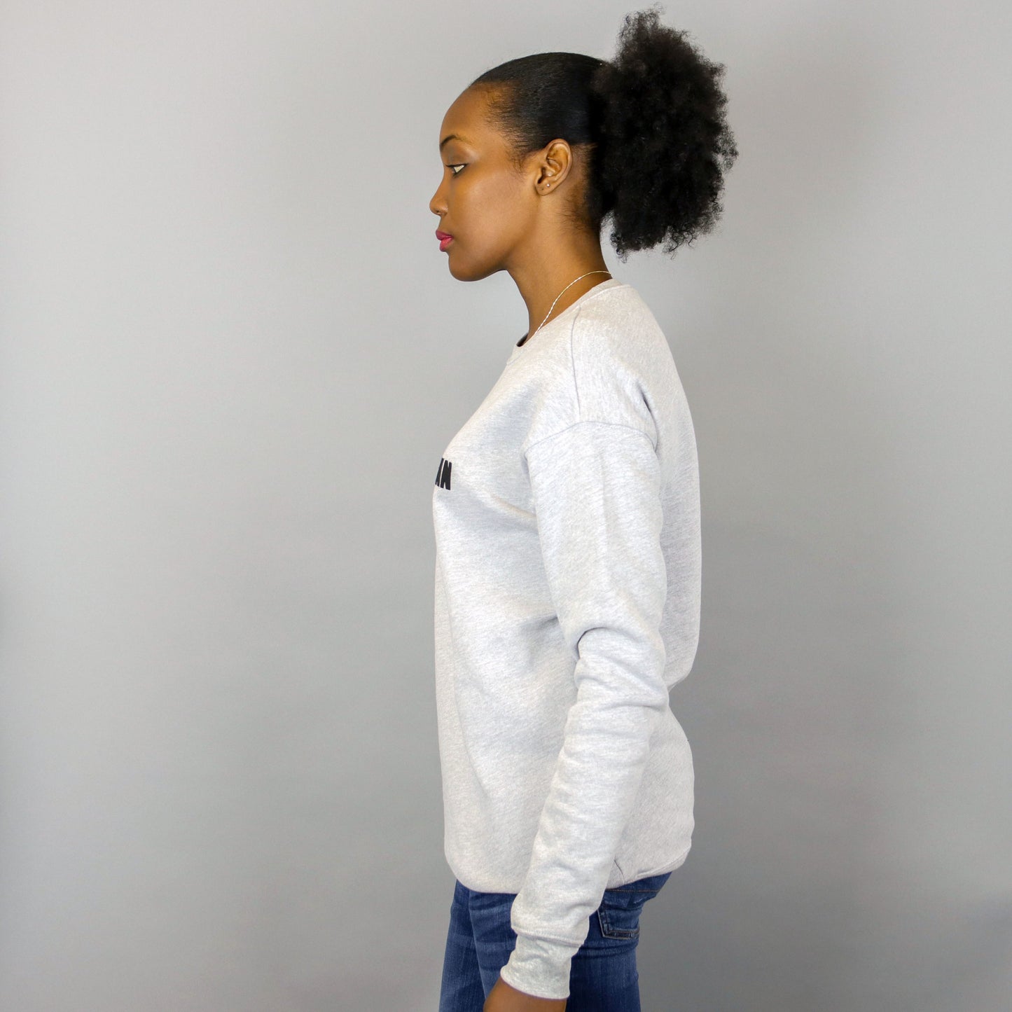 Unisex Proud African Grey & Black Crewneck Sweatshirt
