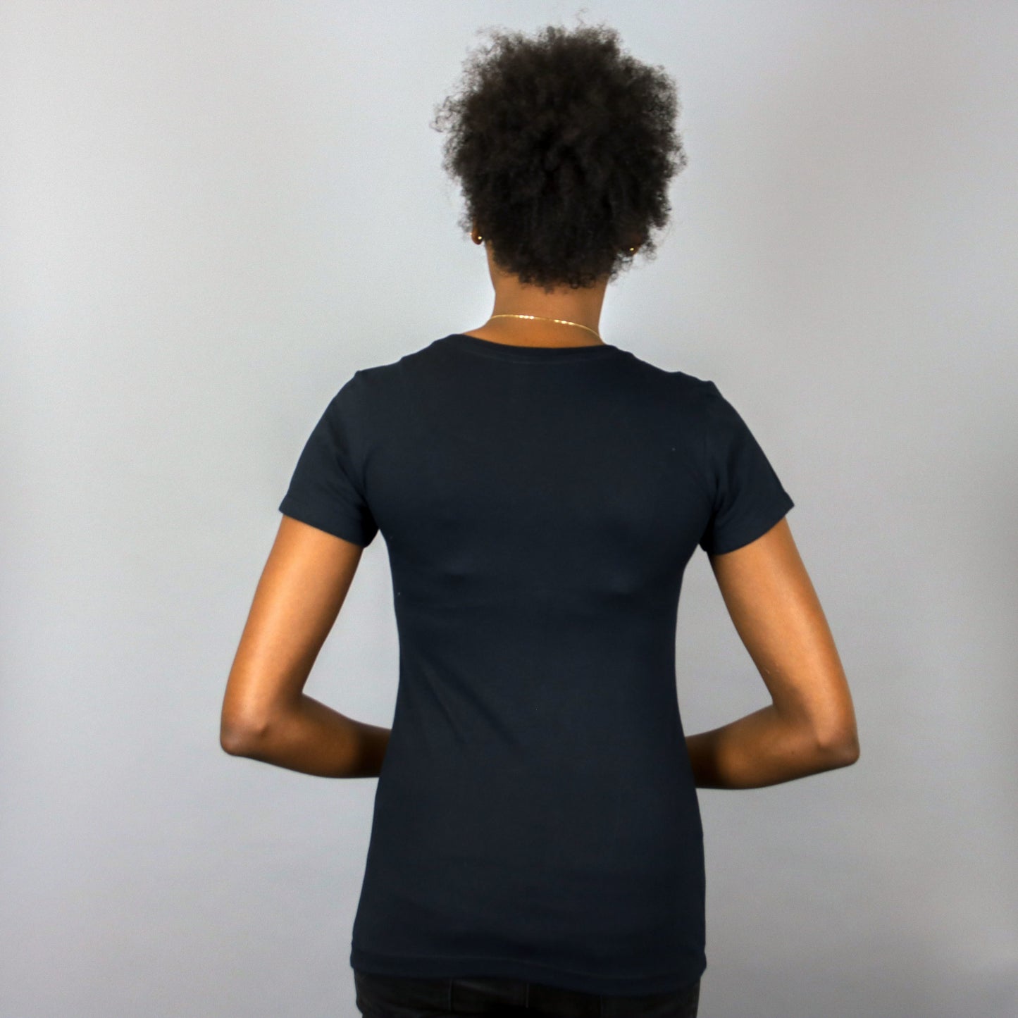 Africa in Harlem T-shirt Glitter Black - Women