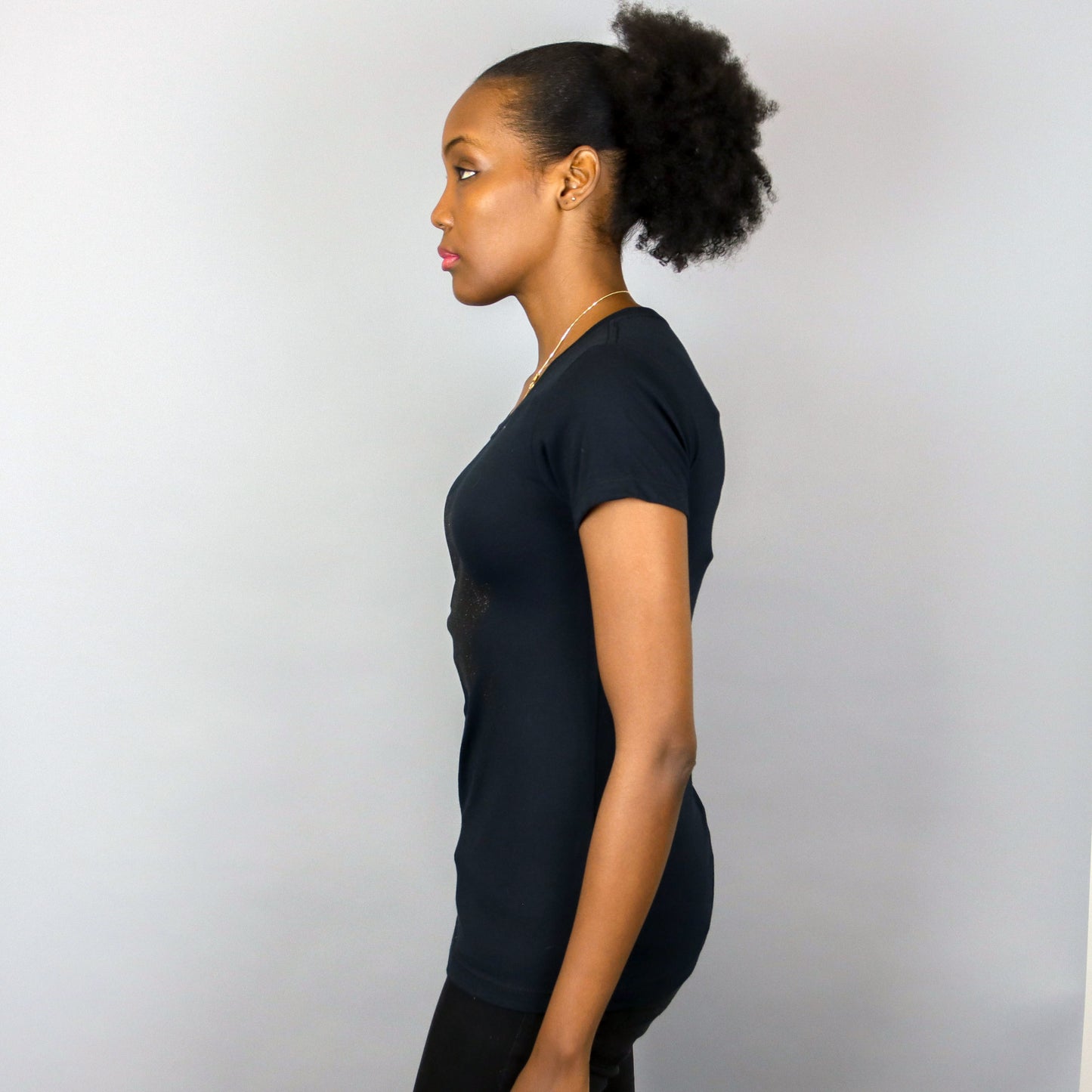 Africa Glitter Black short sleeve t-shirt – Women