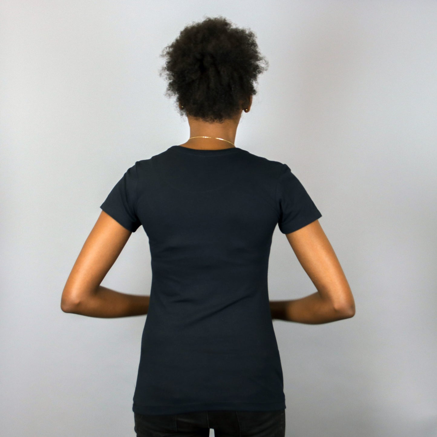 Africa Glitter Black short sleeve t-shirt – Women