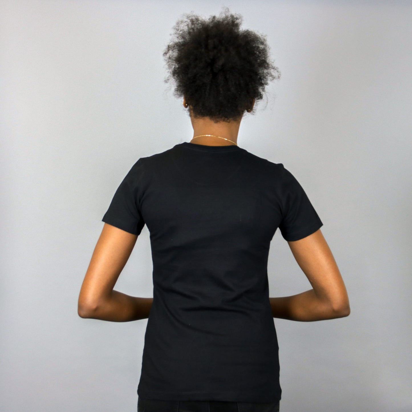 Africa in Harlem T-shirt Black & Silver - Women