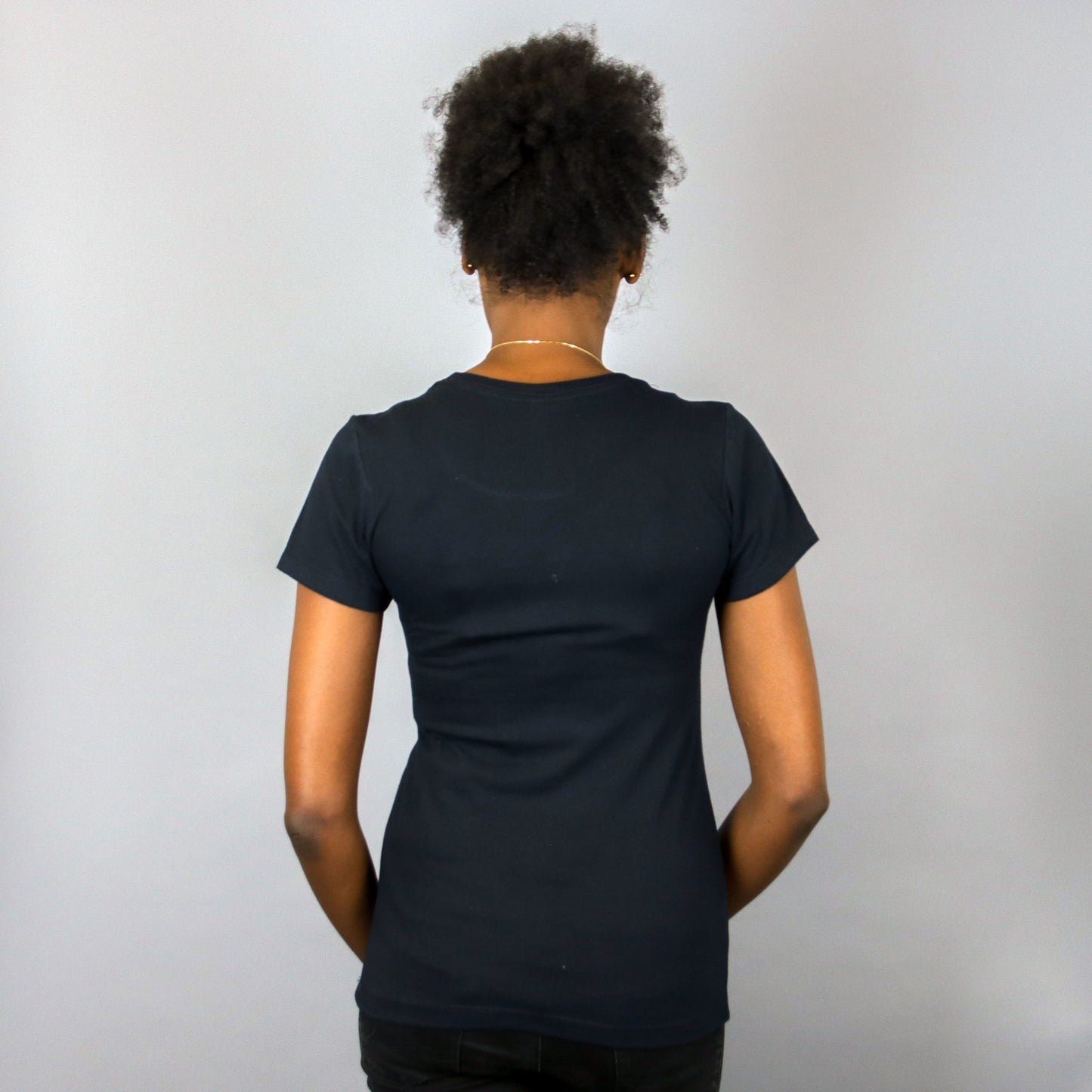 Africa in Harlem T-shirt Glitter Silver Original - Women