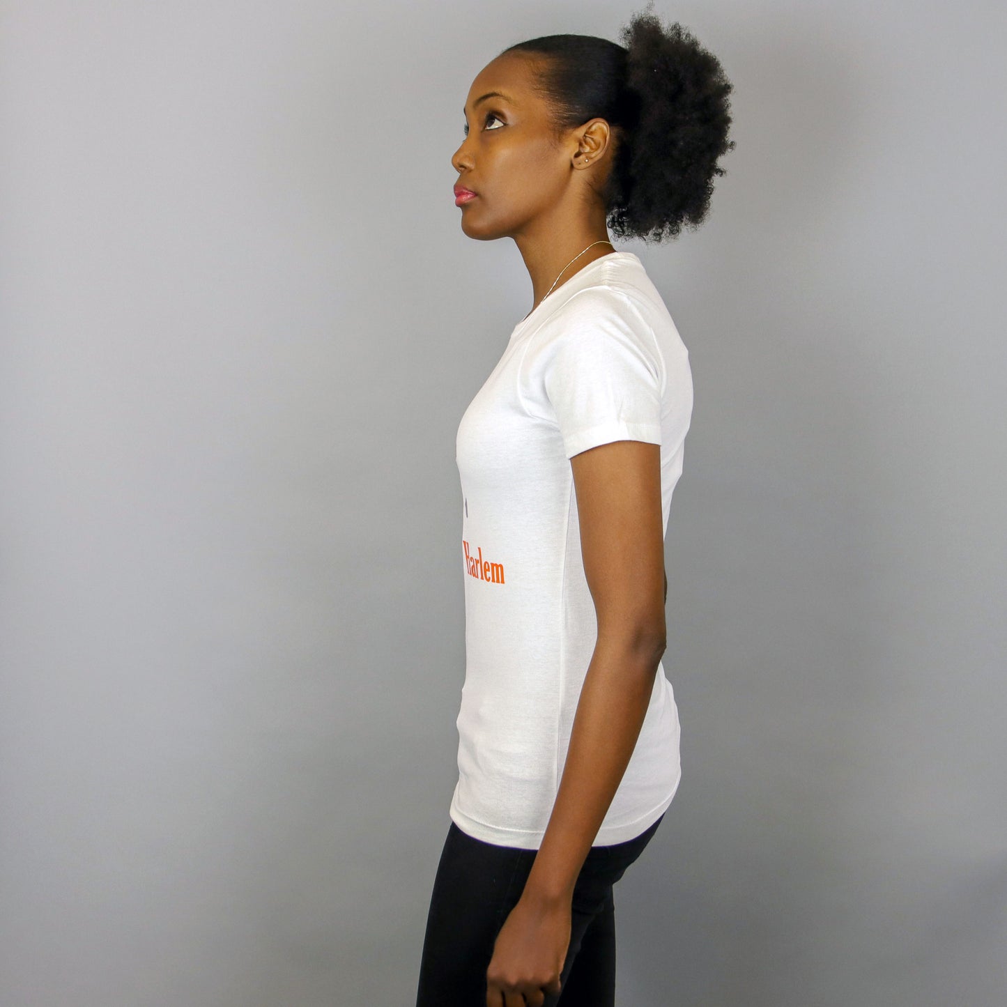 Africa in Harlem T-shirt Original White & Silver - Women