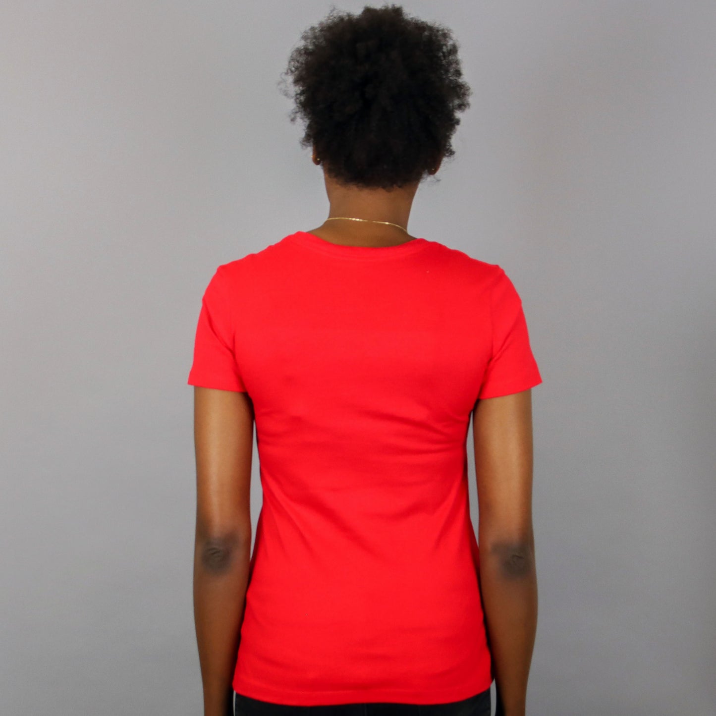 Africa in Harlem short sleeve T-shirt Red & Gold – Women