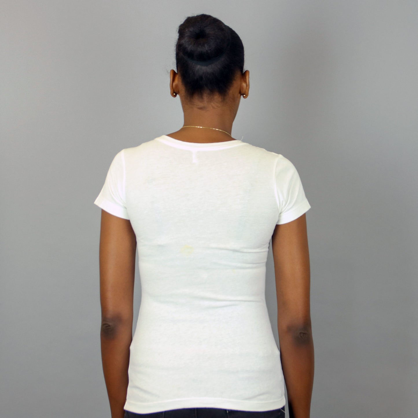 Africa in Brooklyn T-shirt White & Silver - Women