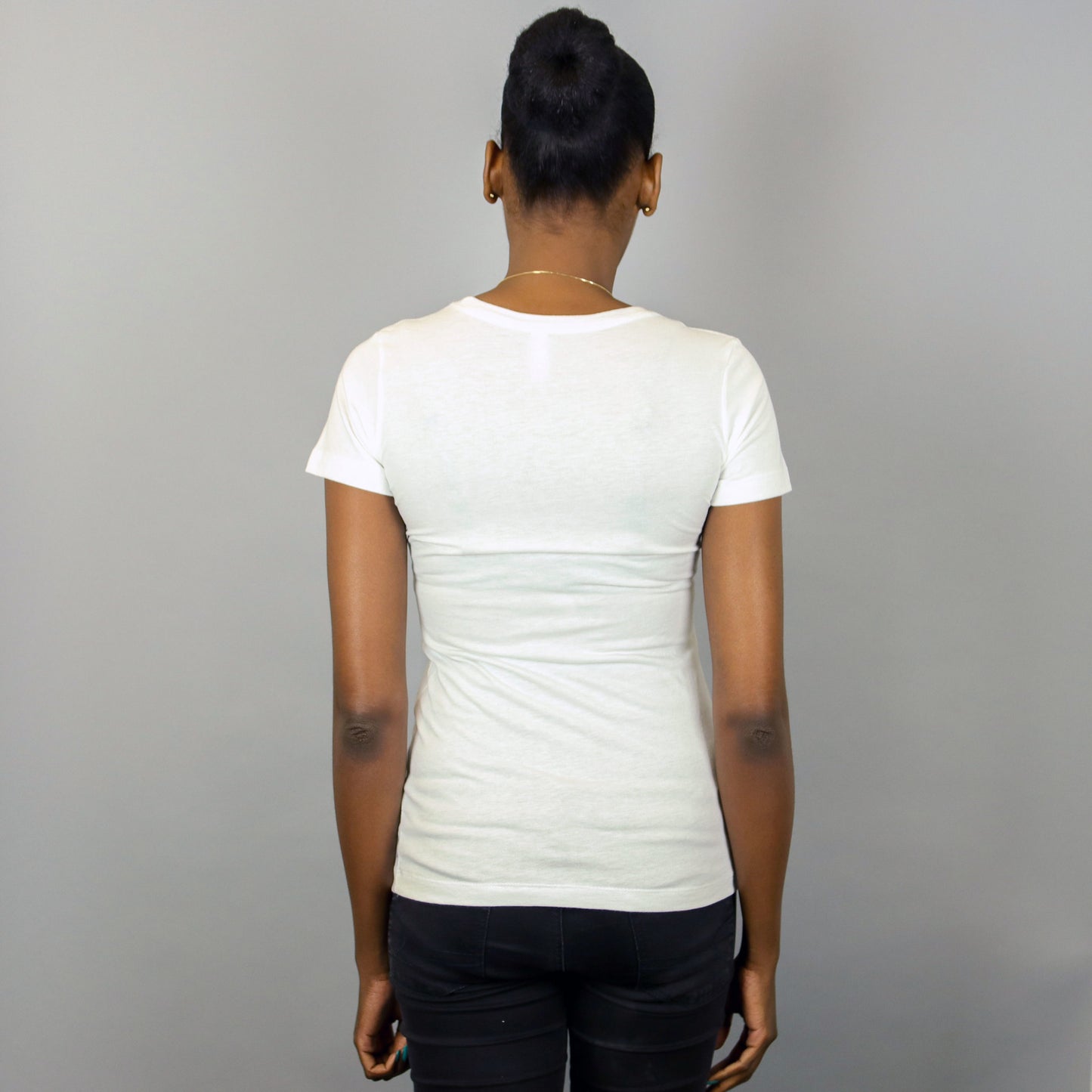 Africa in Harlem T-shirt White & Gold - Women