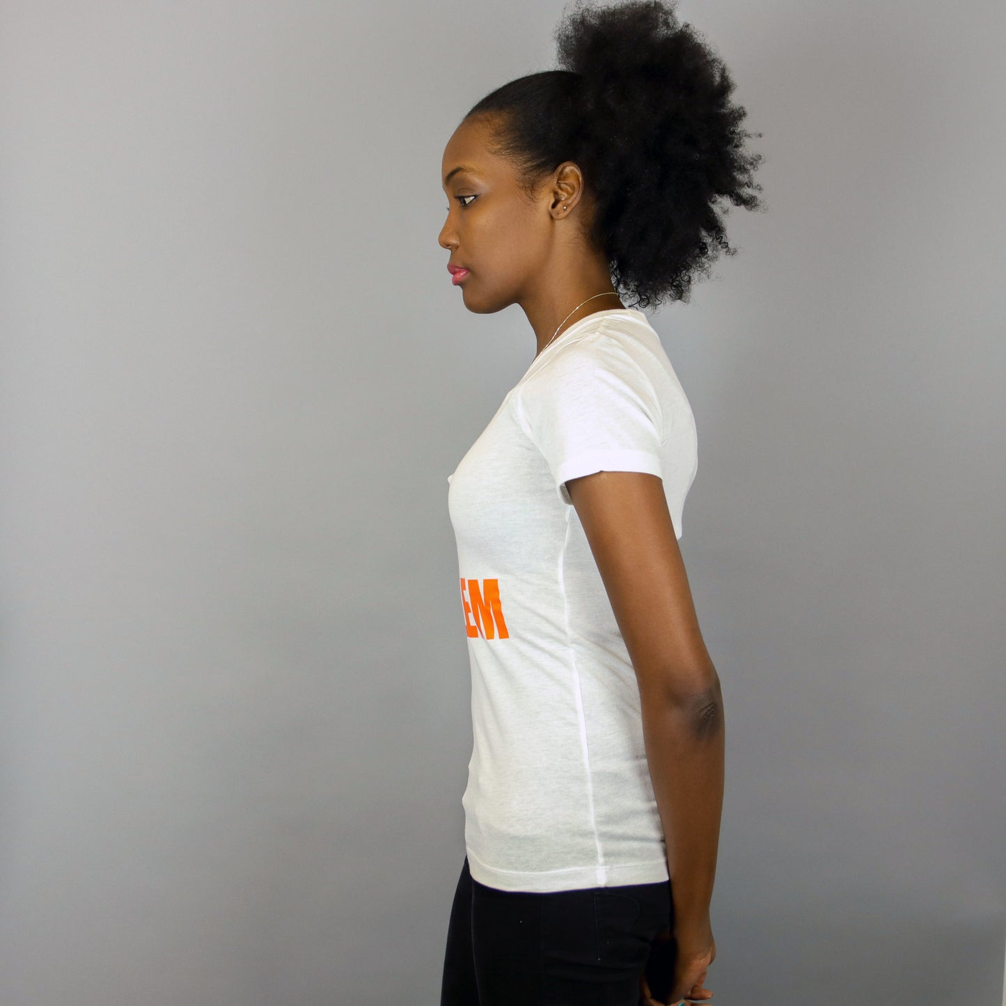 Africa in Harlem T-shirt White & Silver - Women