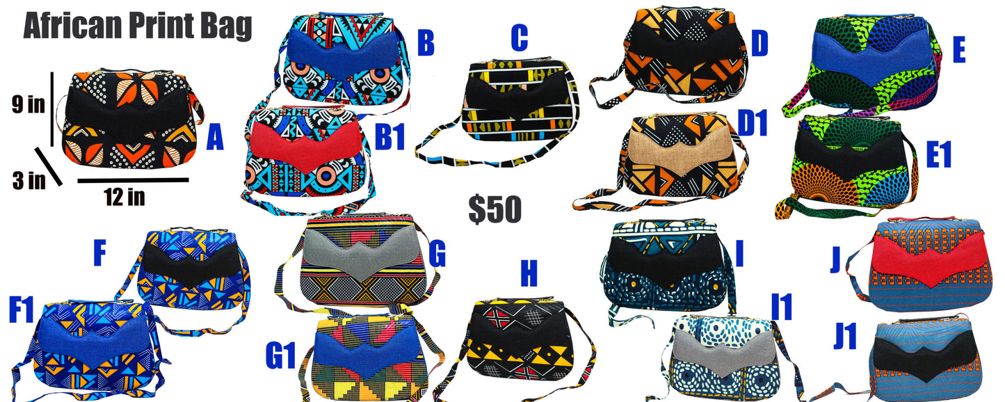 Handcrafted African Print Ankara Handbag