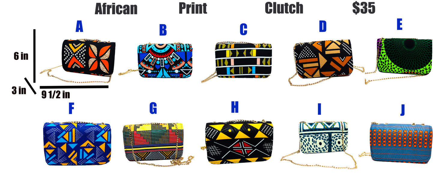 Handcrafted African Print Ankara Clutch Bag