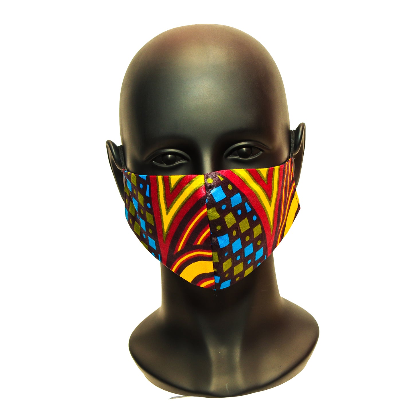Reversible African Print Ankara Face Mask 100% Cotton