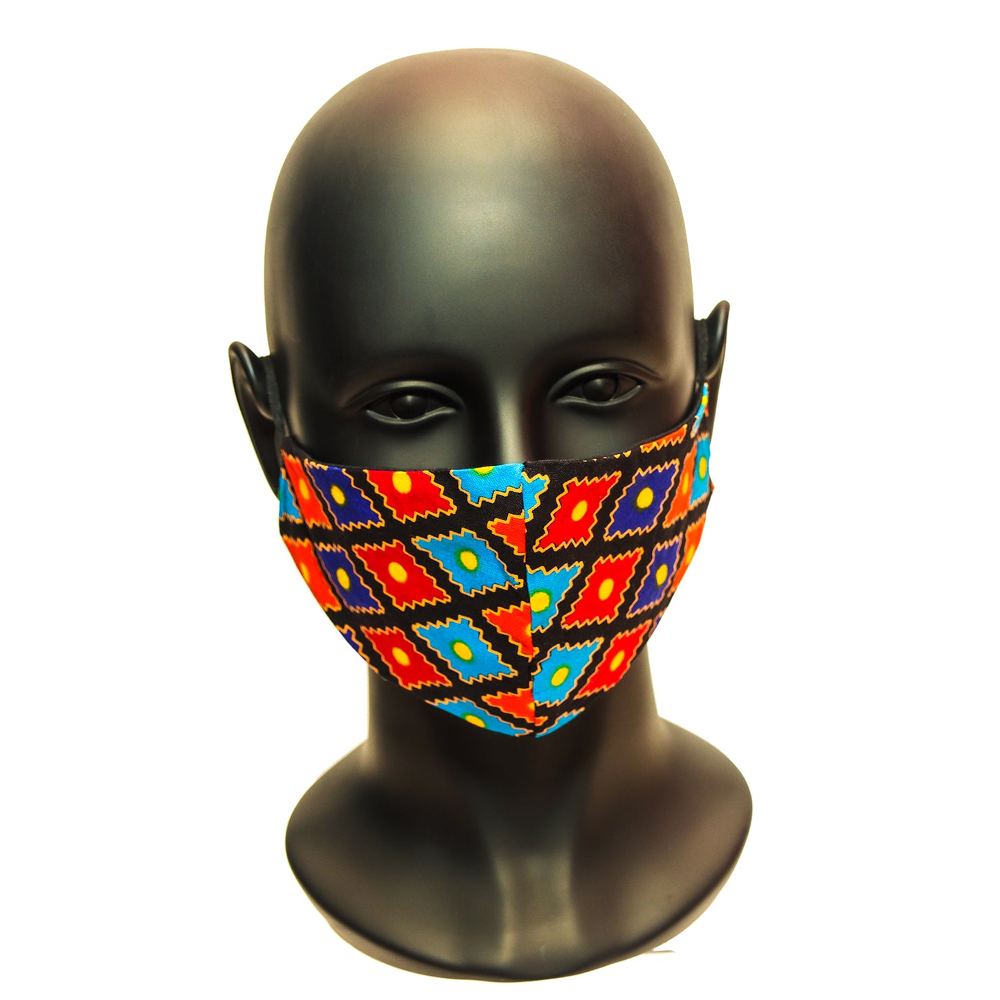 Reversible African Print Ankara Face Mask 100% Cotton