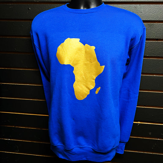 Unisex Africa Blue & GoldCrewneck Sweatshirt (Copy)