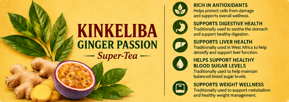 ORGANIC KINKELIBA GINGER PASSION TEA 8 PACK