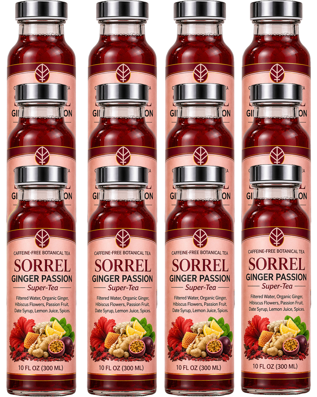 ORGANIC SORREL GINGER PASSION TEA 12 PACK