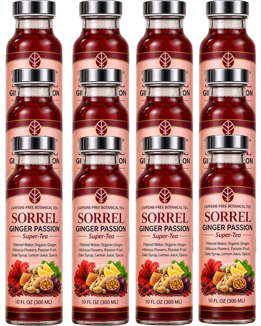 ORGANIC SORREL GINGER PASSION TEA 12 PACK