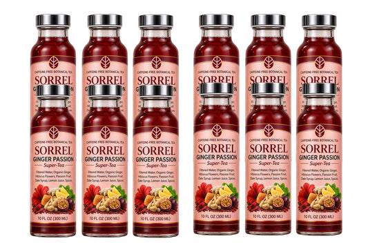 ORGANIC SORREL GINGER PASSION TEA 12 PACK