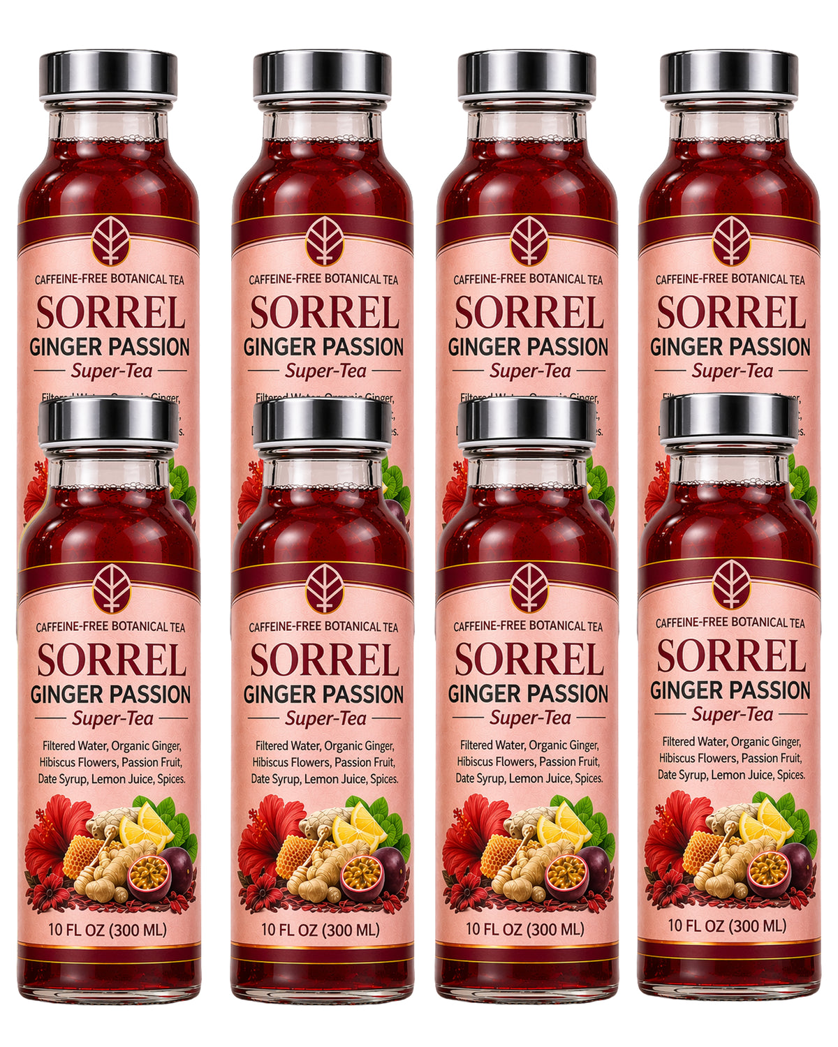 ORGANIC SORREL GINGER PASSION TEA 8 PACK