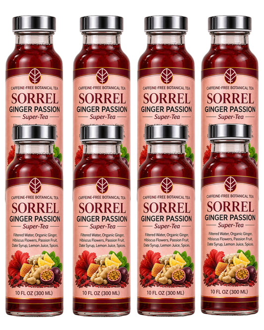 ORGANIC SORREL GINGER PASSION TEA 8 PACK