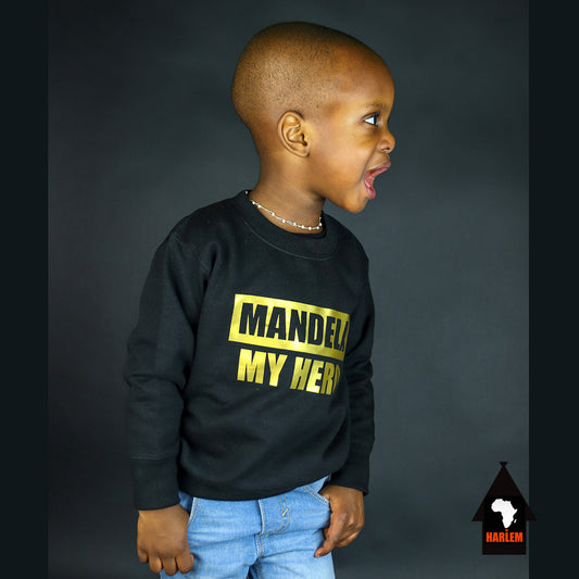 Unisex Mandela My Hero Crewneck Sweatshirt Gold