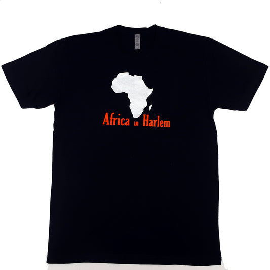 Africa in Harlem T-shirt Original Black & Silver - Men