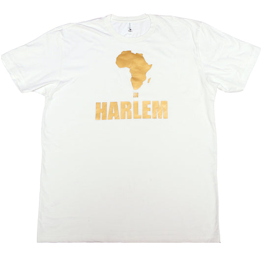 Africa in Harlem T-shirt White & Gold - Men