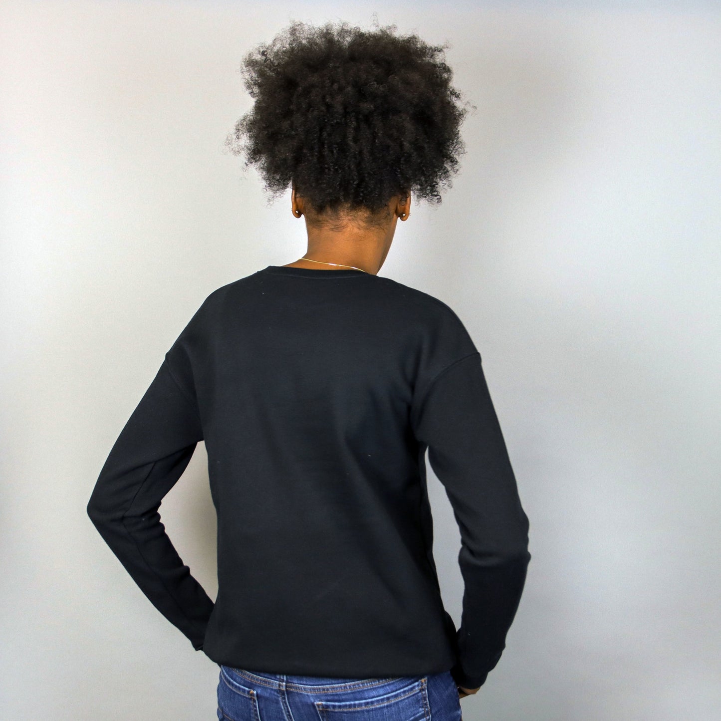 Unisex Africa In Harlem Black & Glitter Gold Crewneck Sweatshirt