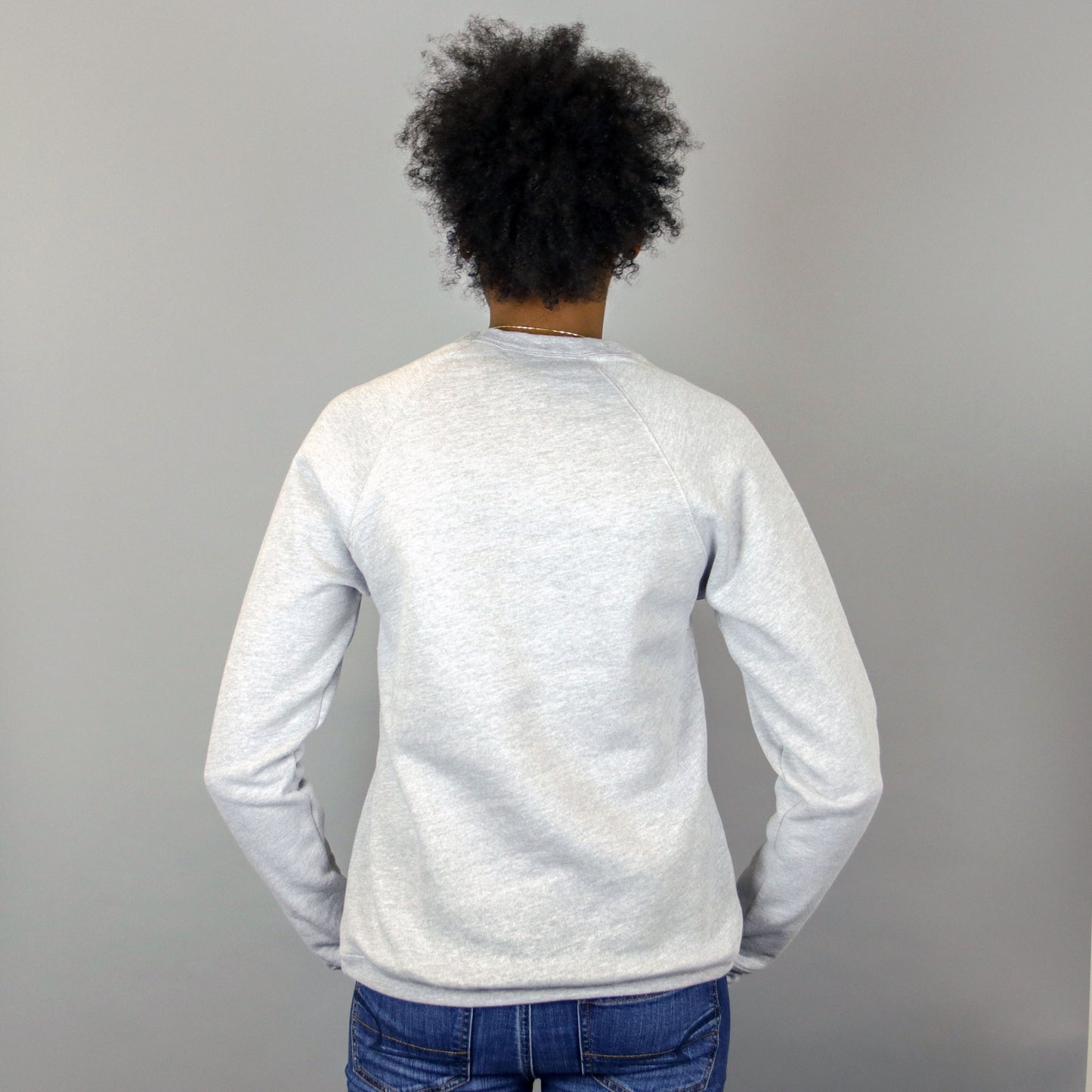 Unisex Africa in Harlem Grey & Glitter Black Crewneck Sweatshirt