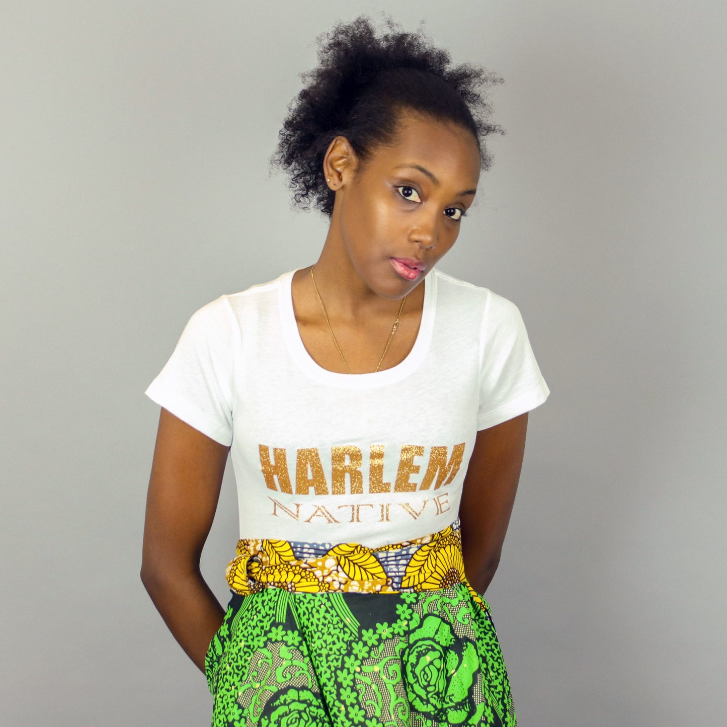 Harlem Native short sleeve t-shirt white – Women
