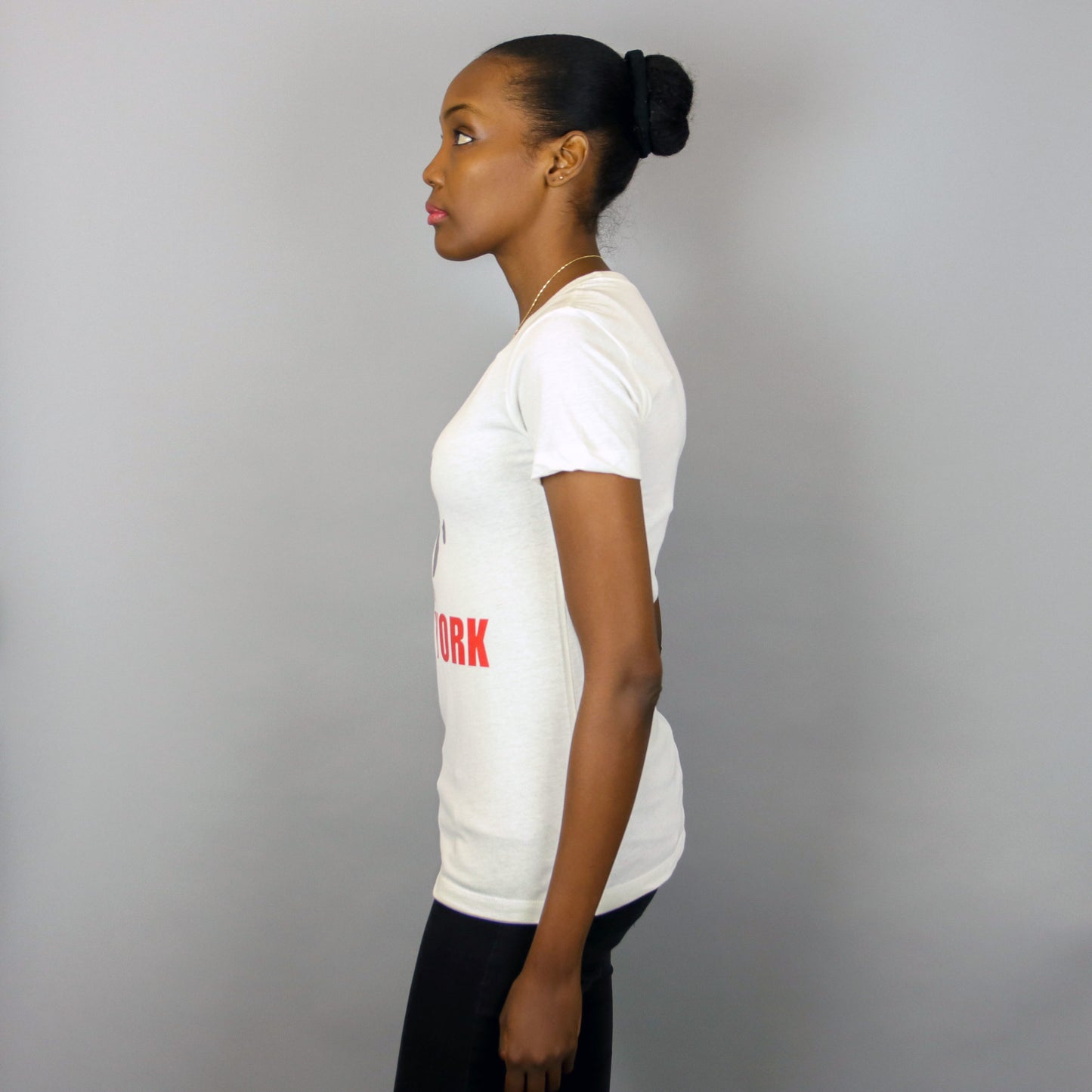 Africa in New York T-shirt White & Silver - Women