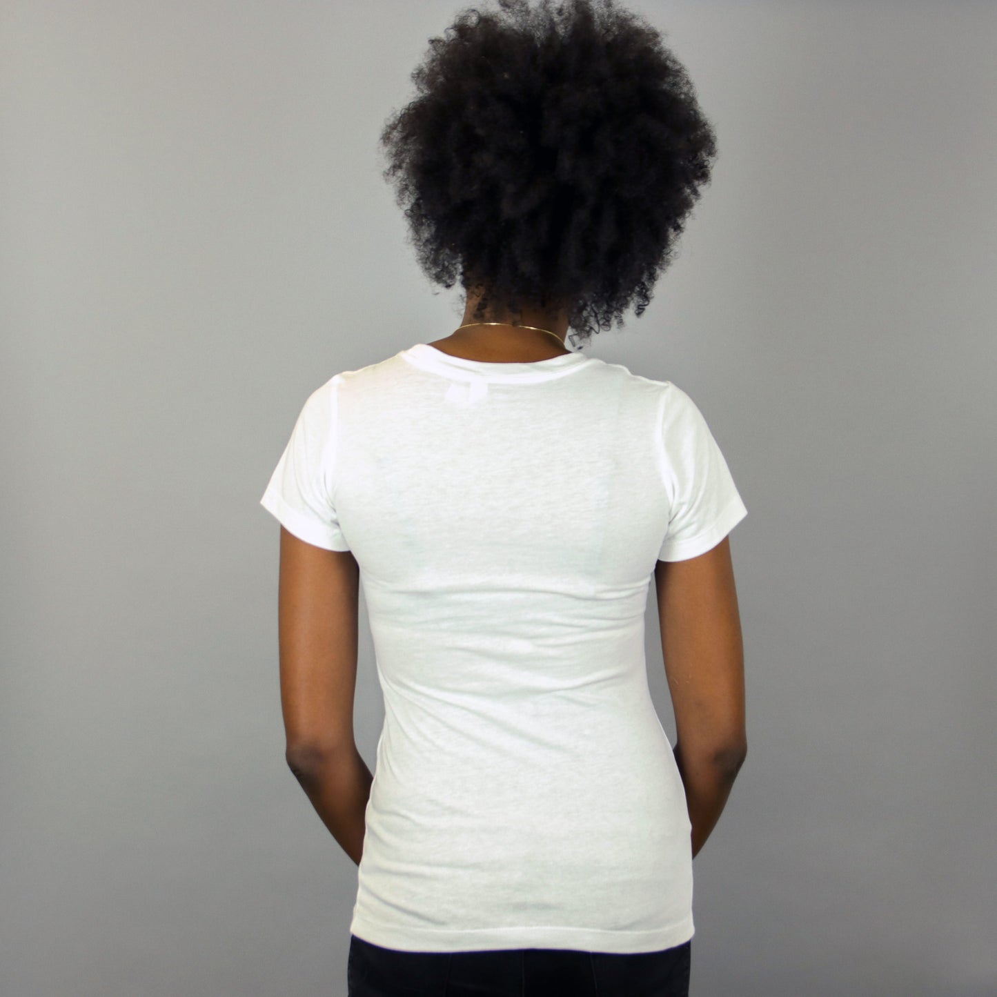 Africa in Harlem T-shirt White & Silver - Women