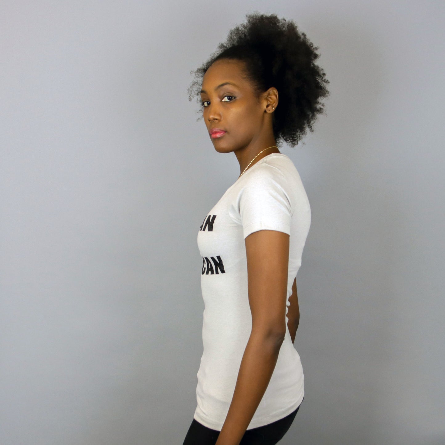 Africa in Harlem T-shirt Grey & Black - Women