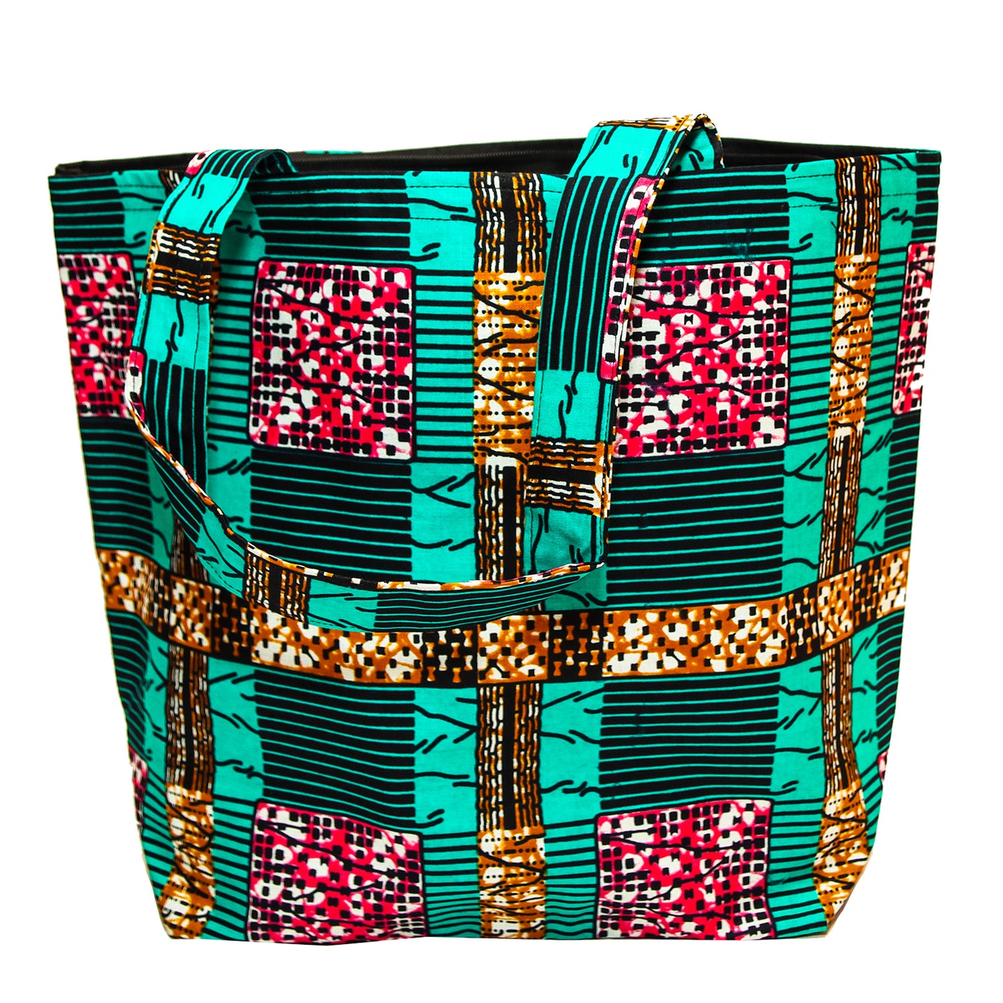 Handcrafted Waterproof African Print Ankara Tote Bag