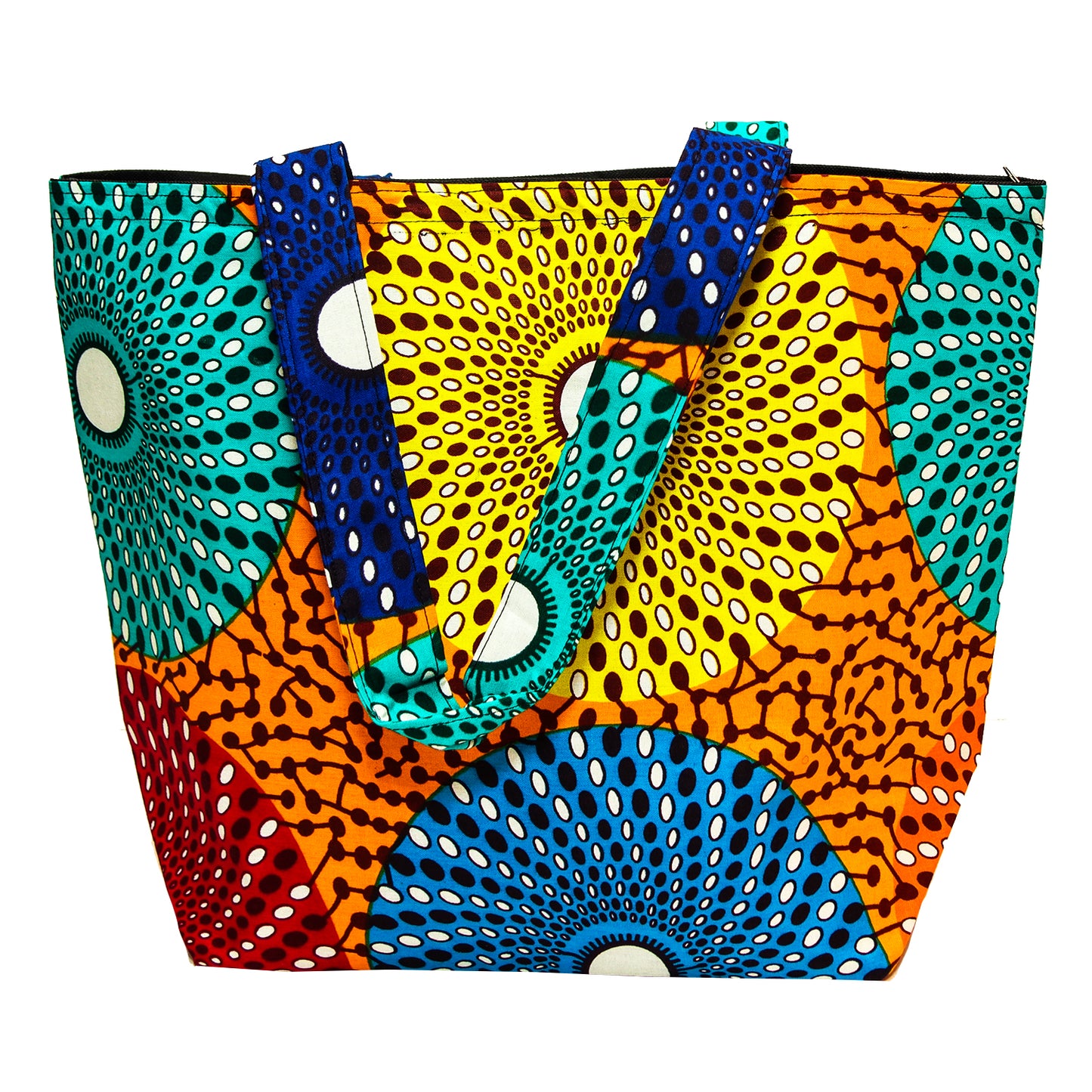 Handcrafted Waterproof African Print Ankara Tote Bag