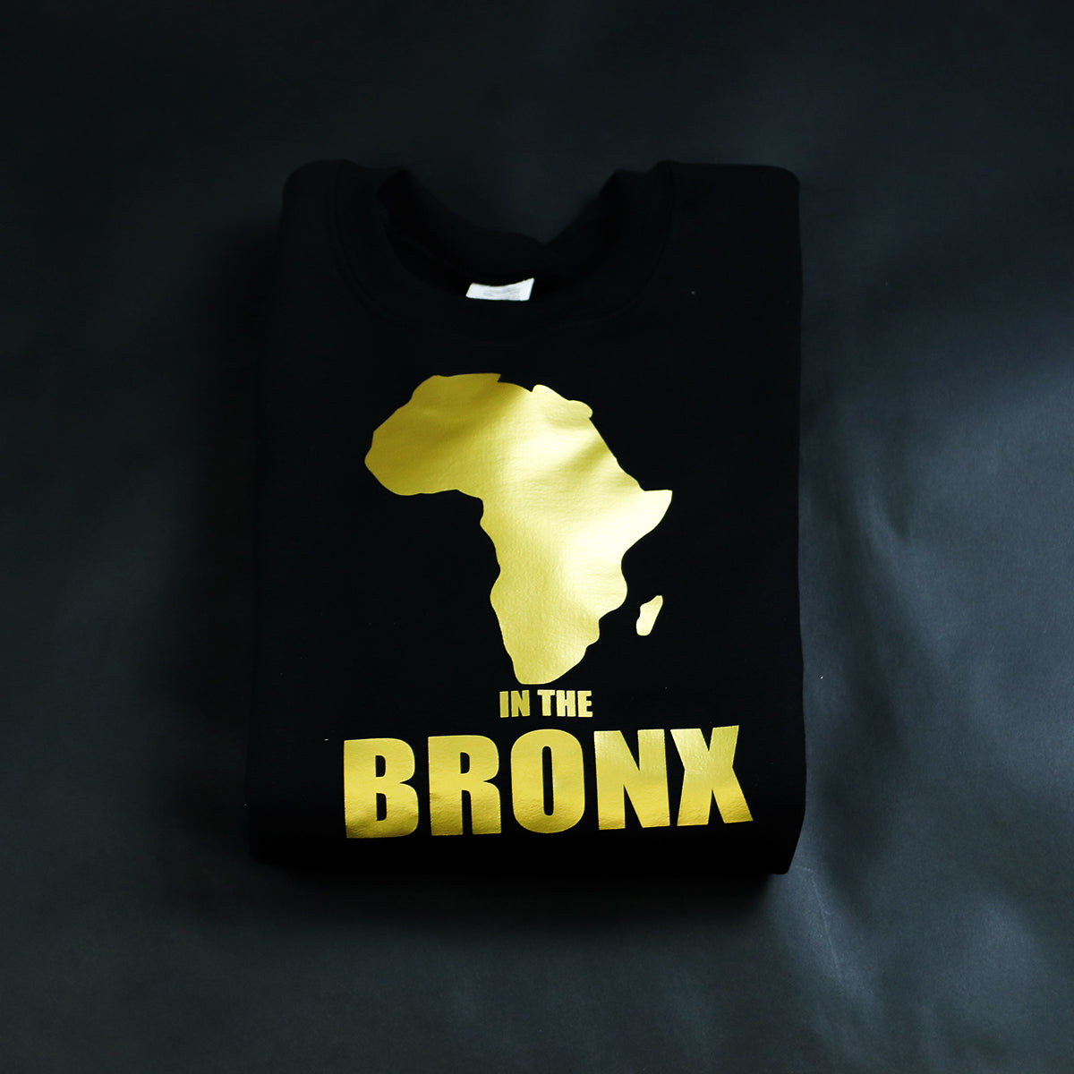 Unisex Africa in the Bronx Crewneck Sweatshirt Gold