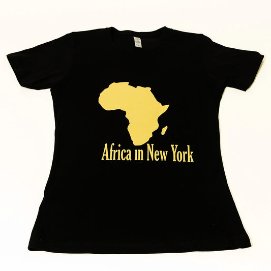 Africa in New York T-shirt Gold Original - Women